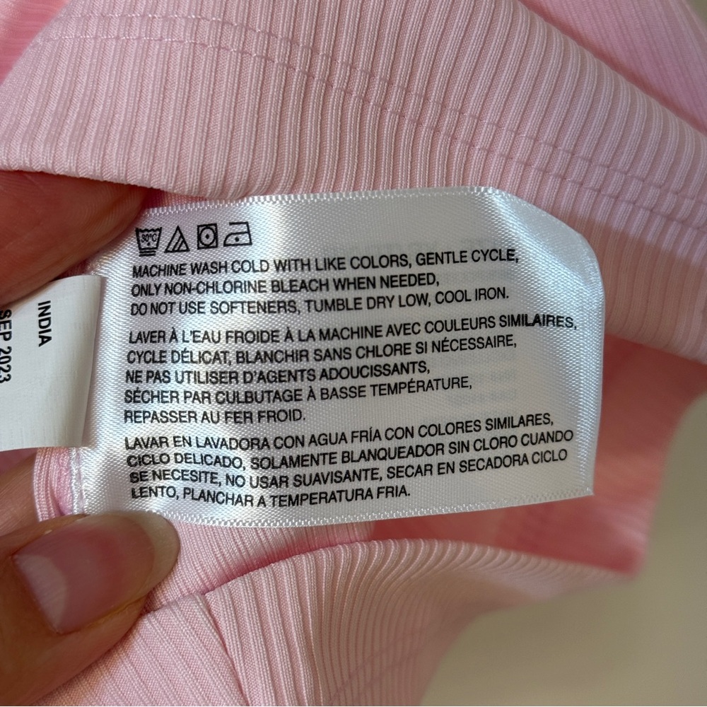 Greg Norman Baby Pink Ribbed Sleeveless Golf Top Extra Small NWT - Picture 6 of 8